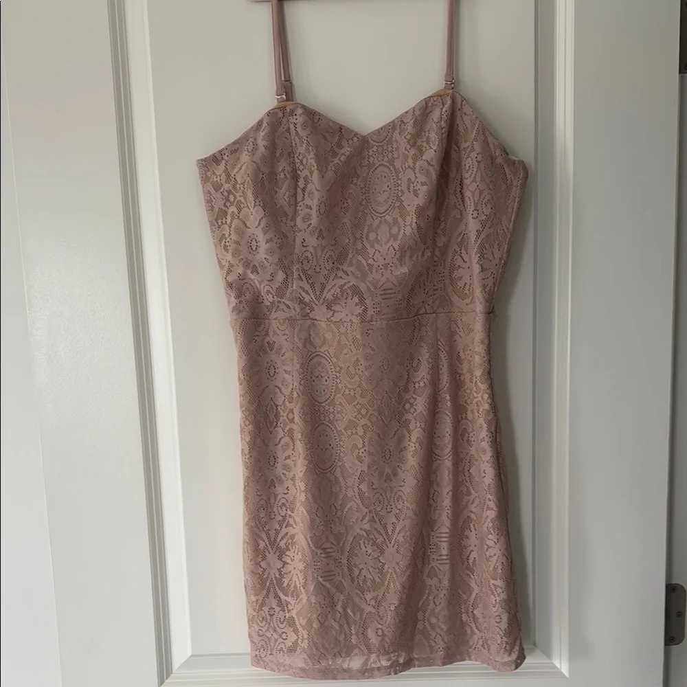 Dress The Population Elegant Pink Lace Dress